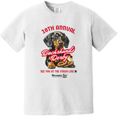 Dachshund Derby Youth White Tee