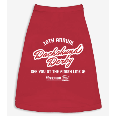 Dachshund Derby Dog Tee
